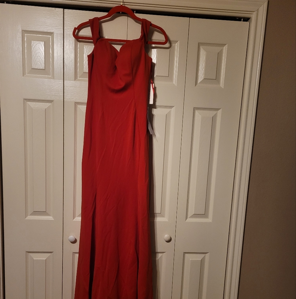 Beautiful Medium Red Elegant Gown/By ED YOUNG
